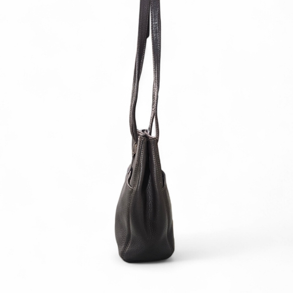 Coach 1997 Sonoma Italy Drawstring Natural Grain Chocolate Leather Shoulder Bag - Picture 4 of 16